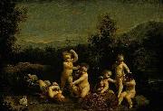 Giuseppe Maria Crespi Cupids Frollicking France oil painting artist